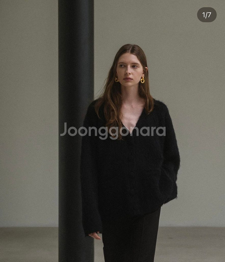 엘보른 ELBORN 잔느 알파카 니트 자켓--1