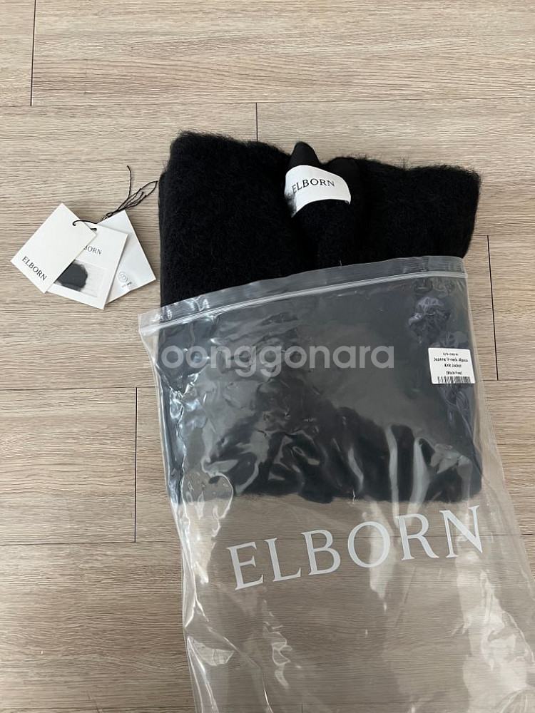 엘보른 ELBORN 잔느 알파카 니트 자켓--5