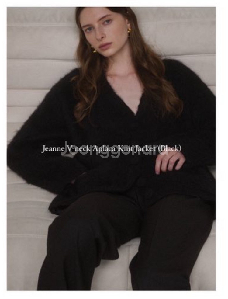 엘보른 ELBORN 잔느 알파카 니트 자켓--2