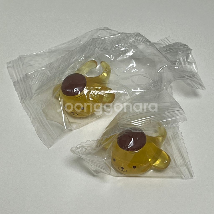 가챠 산리오 폼폼푸린 투명 반지--1