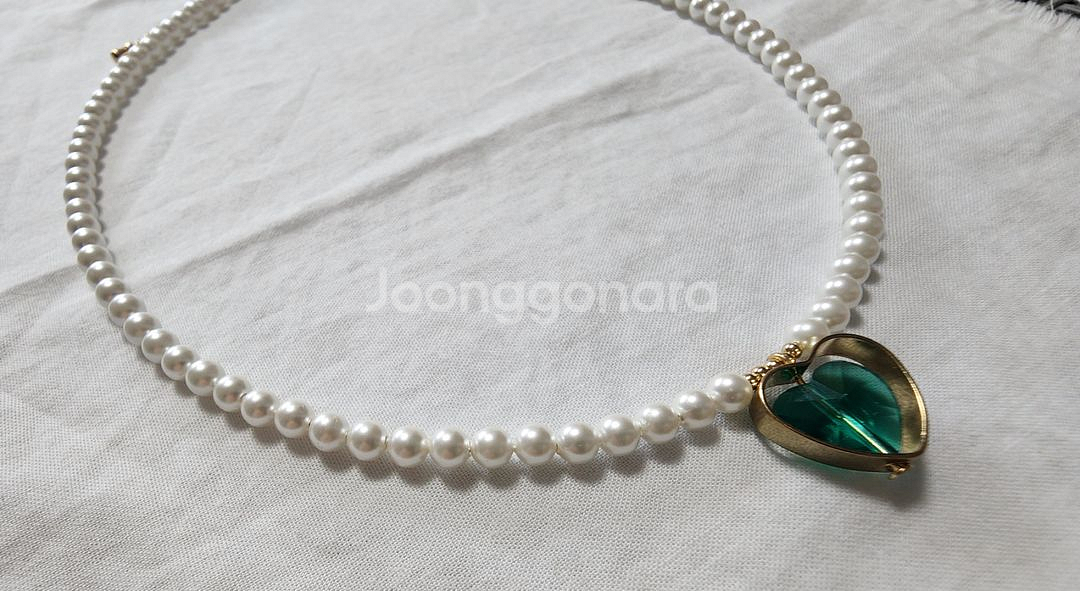 핸드메이드 핵진주 목걸이 (4mm)--1
