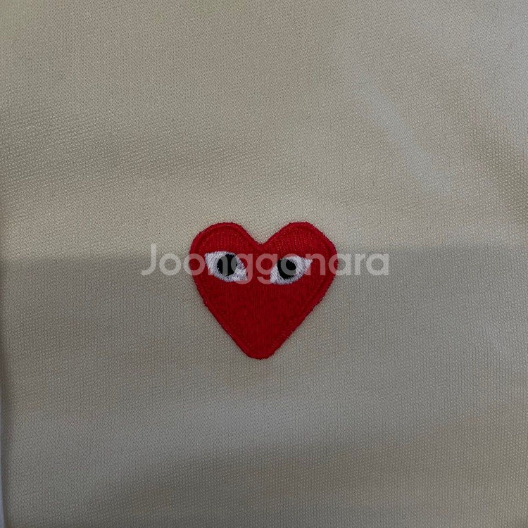 꼼데가르송 레드하트 와펜 후드집업--3