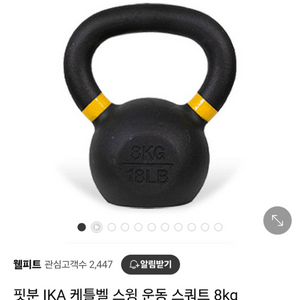 핏분 케틀벨 8kg 1쌍