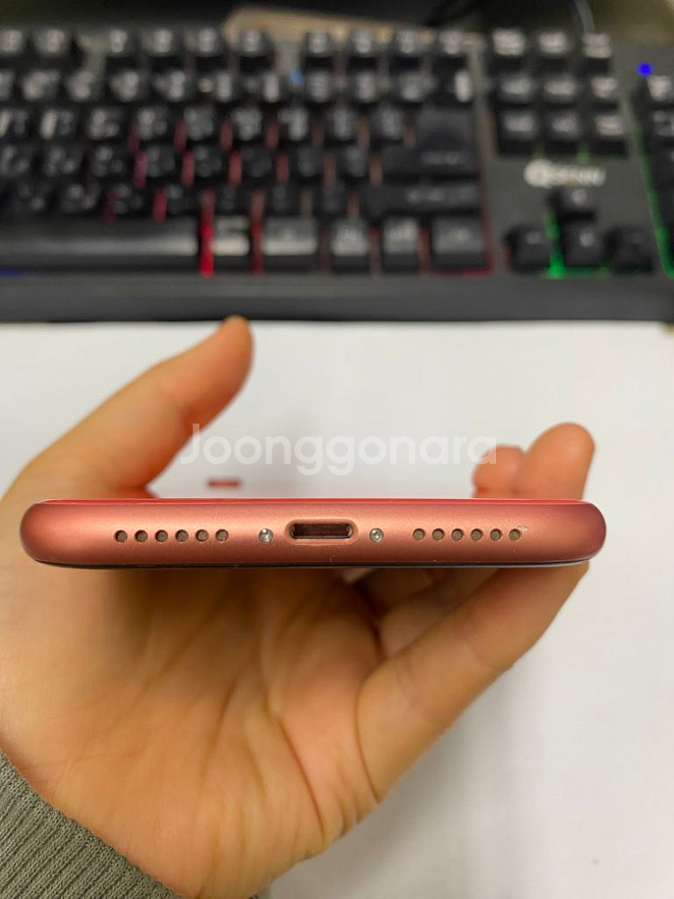 아이폰XR 오렌지 SS급 128GB 배터리100%--6