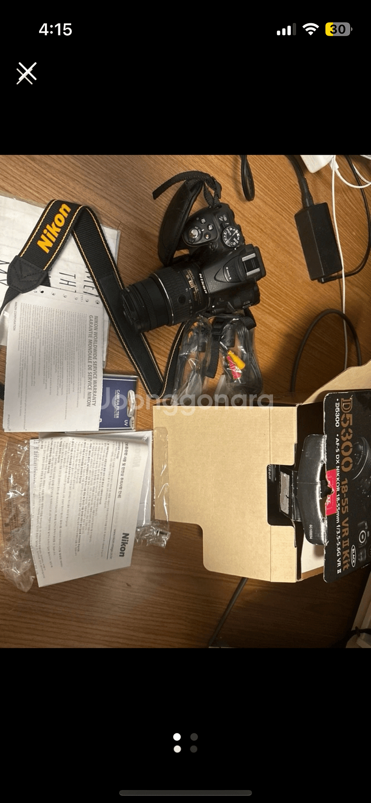 니콘 d5300 카메라, 카메라 가방 포함--1