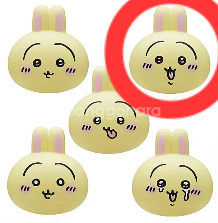 나가노 치이카와 가챠 얼굴 스퀴시 우사기 캡슐토이--2