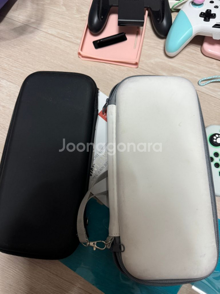 닌텐도 스위치 동물의숲에디션 +스칼렛칩등--2