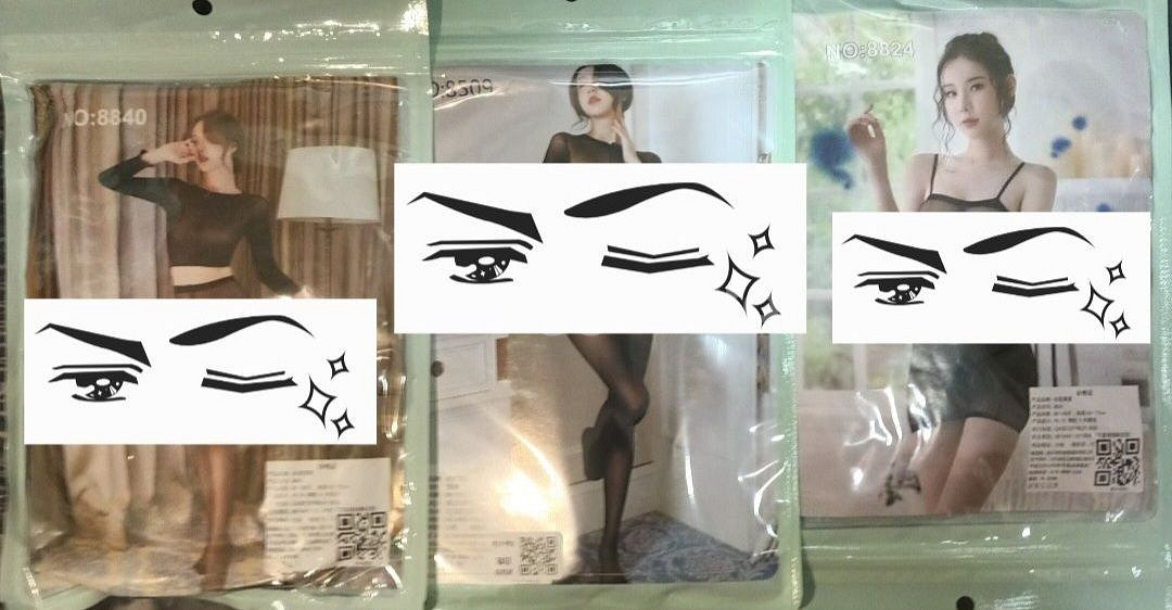 밑트임) 팔전신스타킹 (검정X, 살색X, 흰색)--1