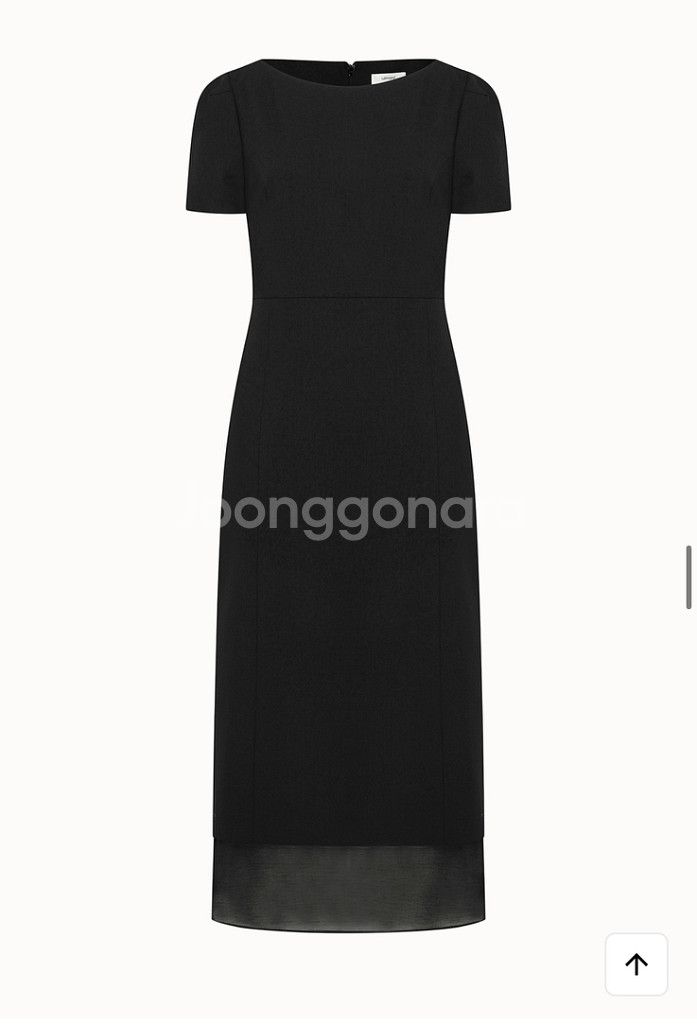 라메레이See-through Boat Neck Dres--4