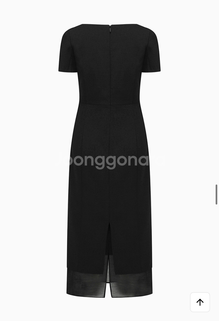 라메레이See-through Boat Neck Dres--5