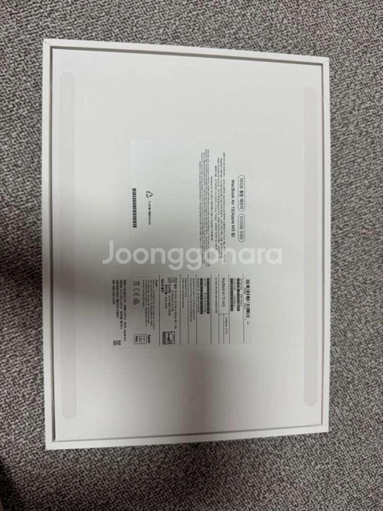 맥북에어 m3 13 16gb 256gb 새상품급--1