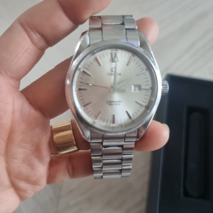 오메가 아쿠아테라 은판 39mm 시계 정품