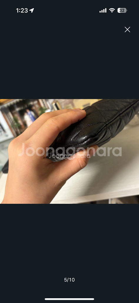 샤넬 뉴미듐 클러치 샴페인골드--4
