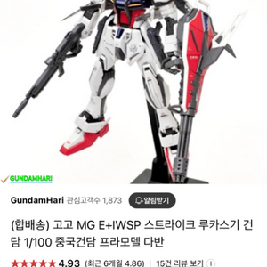 MG E+IWSP 스트라이크 루카스기 건담 미개봉 판매