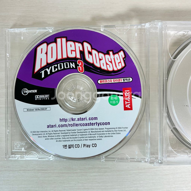 고전 CD 게임 롤러코스터 타이쿤3 컬렉션 + 확장팩--2