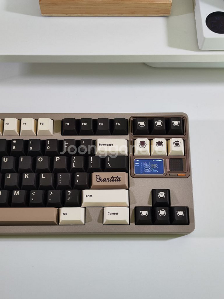 qk80mk2 커스텀 키보드 밀크티--2