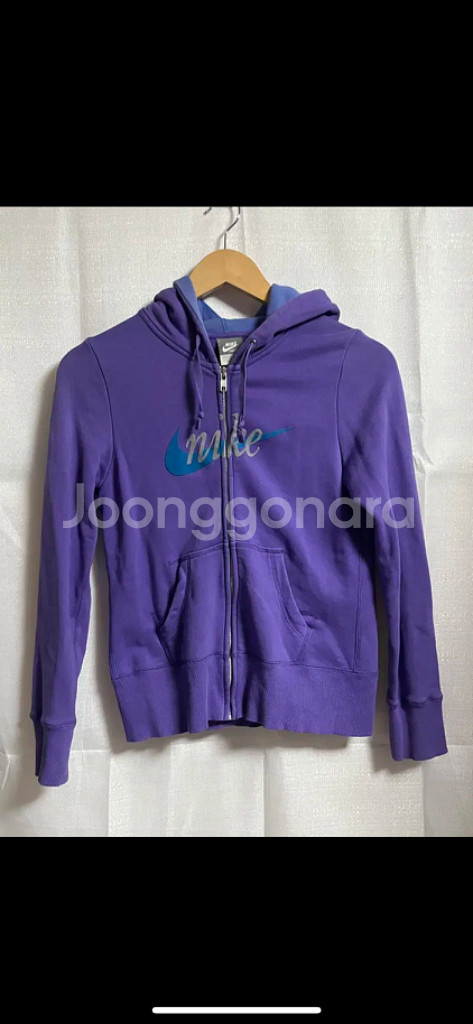 나이키 크롭 후드집업 후드티 80 보라--0
