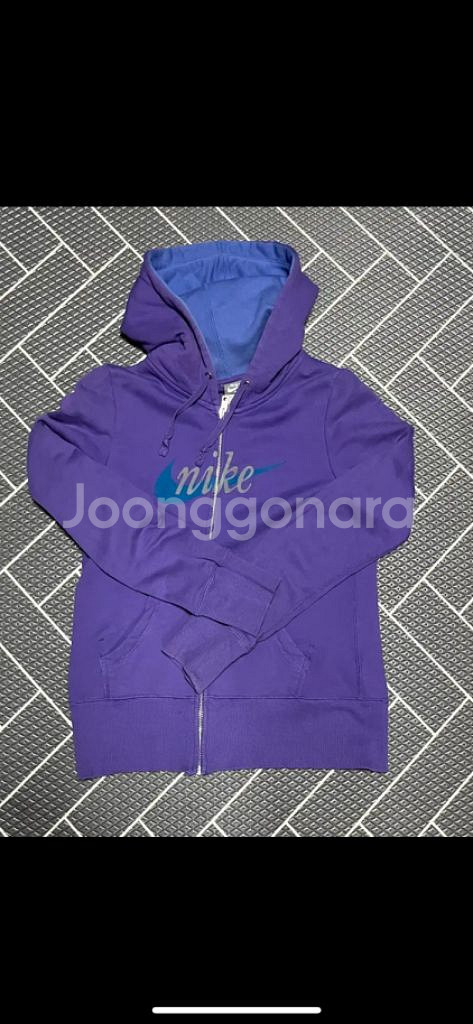 나이키 크롭 후드집업 후드티 80 보라--4
