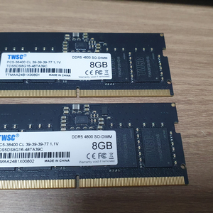 노트북 램 ddr5 4800 8gb x 2 16gb