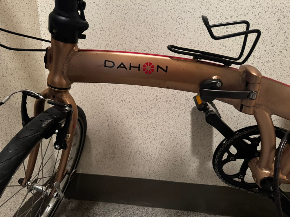 8단 알루미늄 접이식 미니벨로 다혼 뮤 D8 자전거 이미지