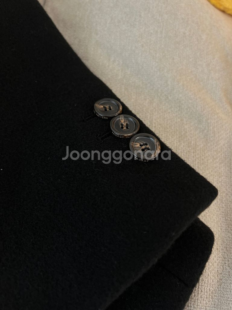 파사드패턴 캐시미어 블레이저 코트 블랙--7