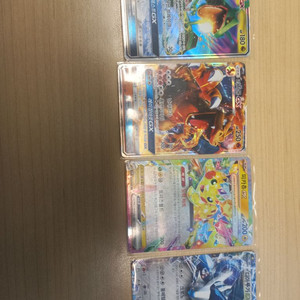 리자몽gx,레쿠쟈gx,피카츄ex,디아루가ex