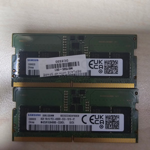 삼성 노트북 램 DDR5-4800 8gb 2개 팝니다