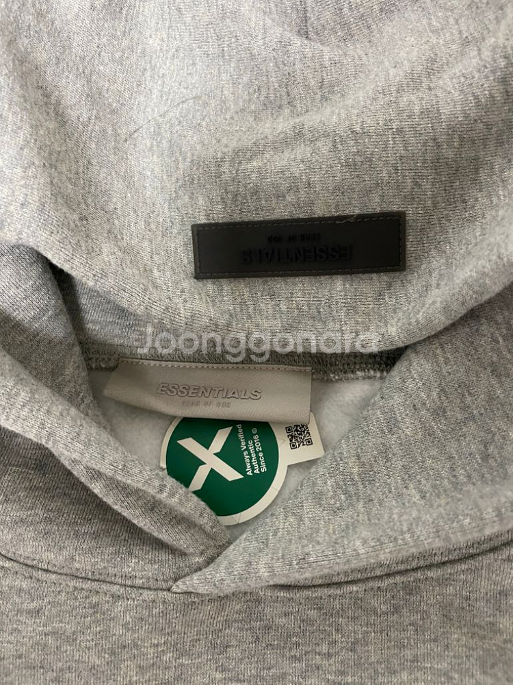 (XL)에센셜 피오오브갓 후드 다크오트밀 새상품--2