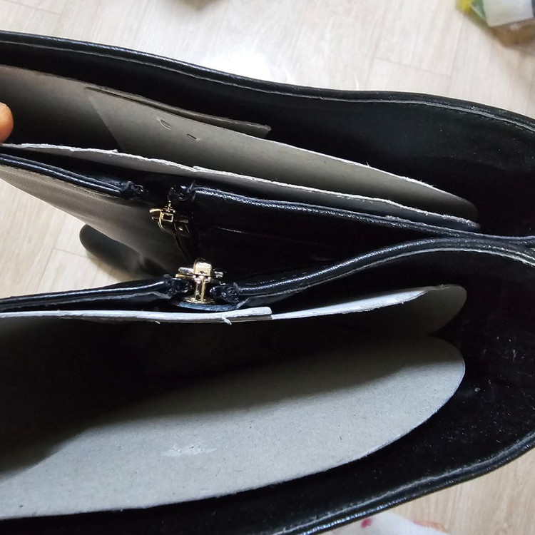 여성 가죽 롱부츠 240--2