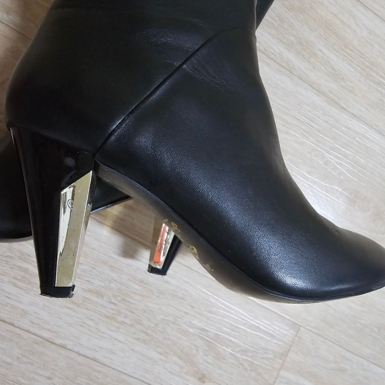 여성 가죽 롱부츠 240--5