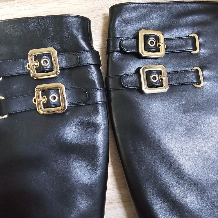 여성 가죽 롱부츠 240--6