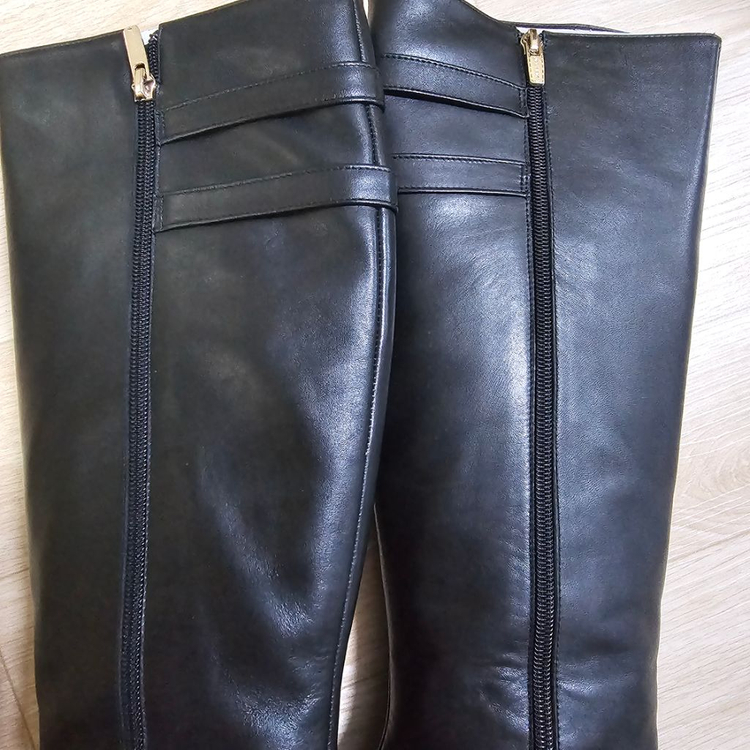 여성 가죽 롱부츠 240--7