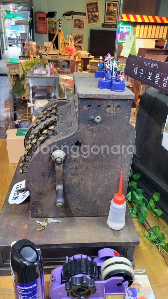 빈티지 엔틱 클래식 레트로 금전등록기--5