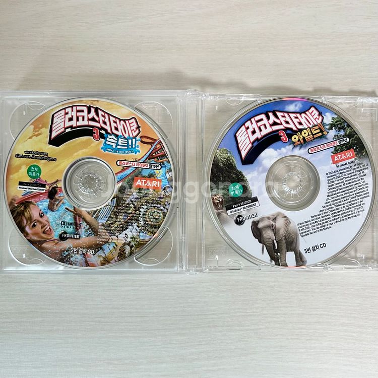 고전 CD 게임 롤러코스터 타이쿤3 컬렉션 + 확장팩--3