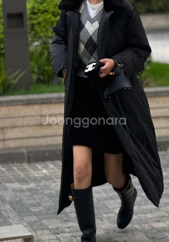 오뮤 로렌 오리털 롱패딩--1