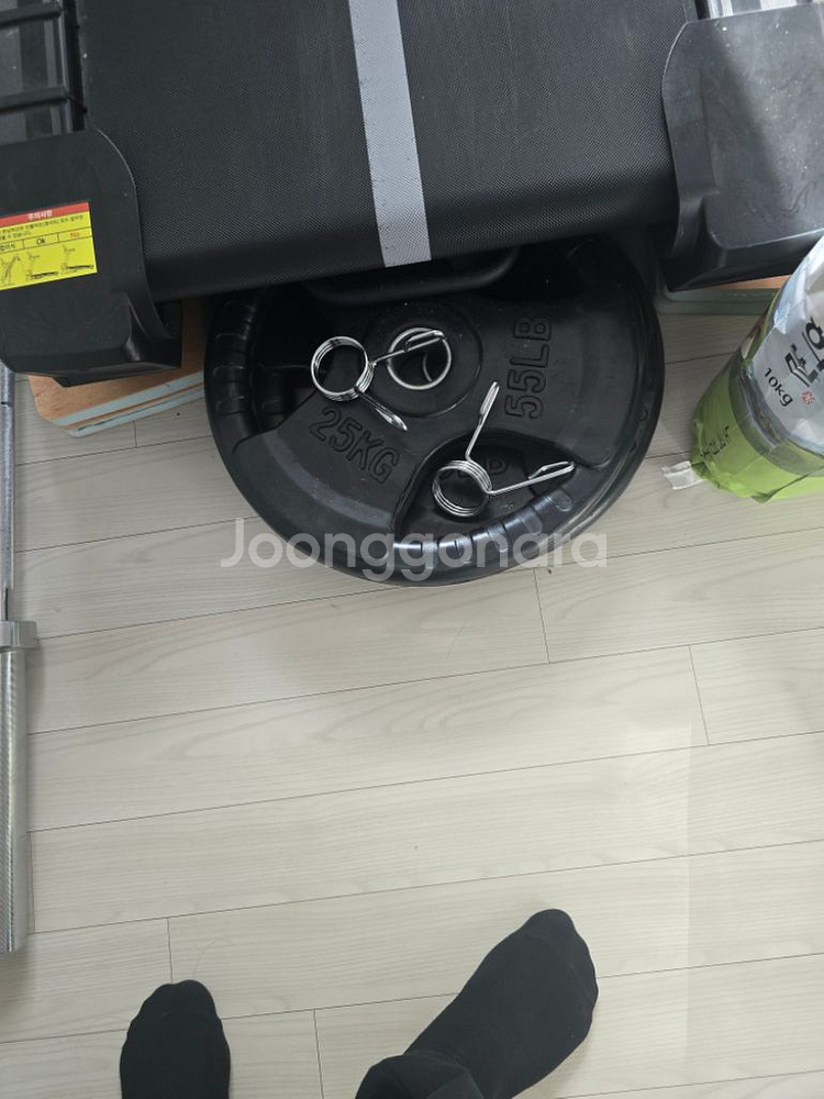 바벨 s급 봉포함75kg 냄새제거 실내사용가능--1