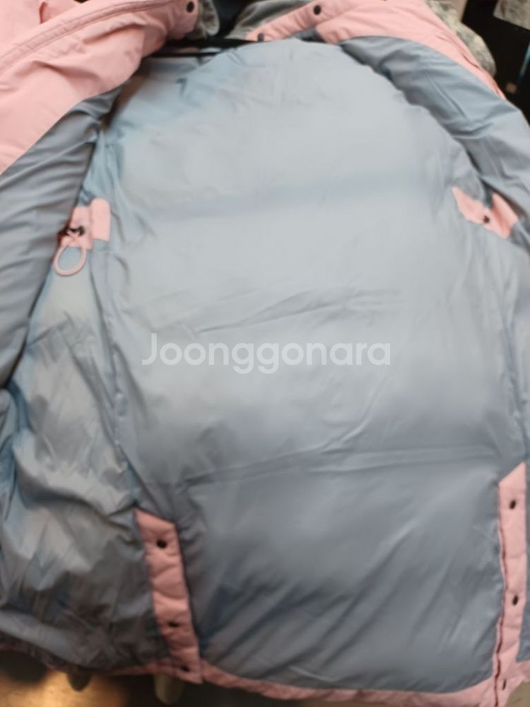 빈폴스포츠 수퍼다운 롱패딩 딸기핑크 95--2