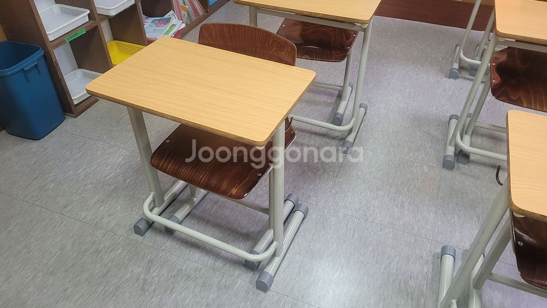 학원용책상 1인용책상 하이팩의자 책걸상 학원책상--2