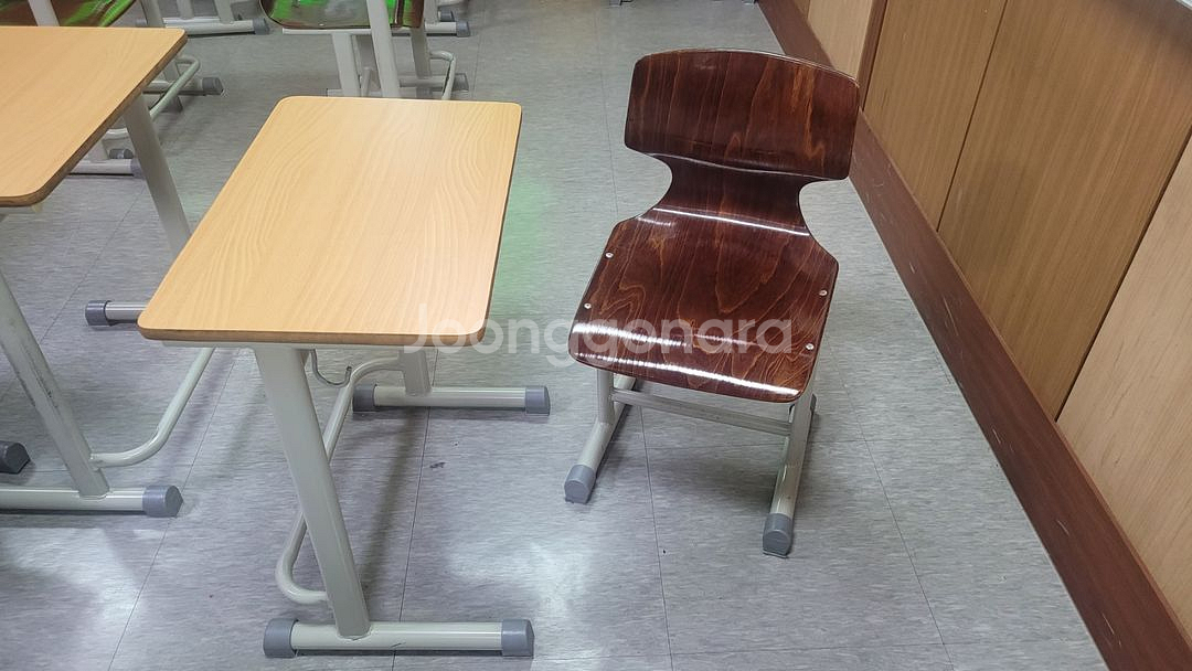 학원용책상 1인용책상 하이팩의자 책걸상 학원책상--3