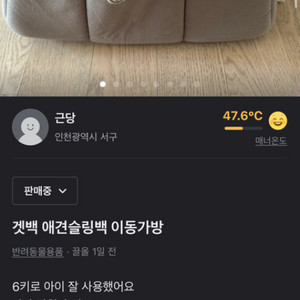 겟백 애견슬링백 이동가방