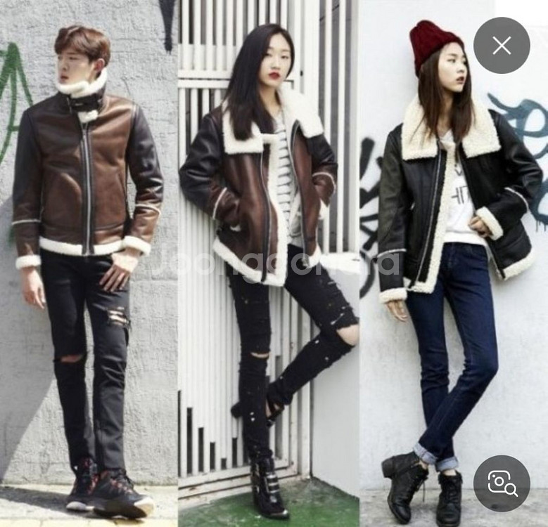 카이아크만 무스탕 블랙 m사이즈 새상품--1