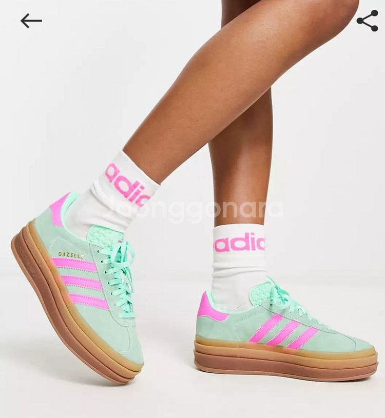 아디다스 오리지널 가젤 볼드 스니커즈 민트그린 230--1