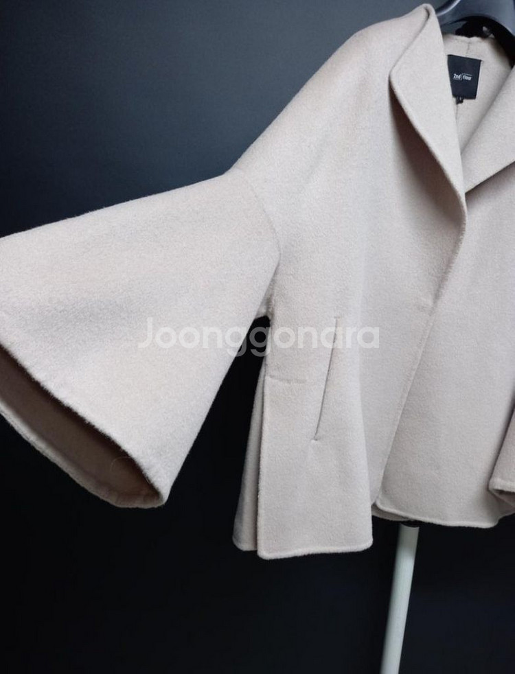 새 세컨플로어 핸드메이드 광폭 하프 코트 55-88--3