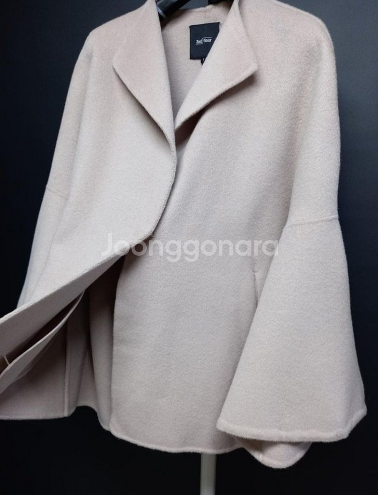 새 세컨플로어 핸드메이드 광폭 하프 코트 55-88--5