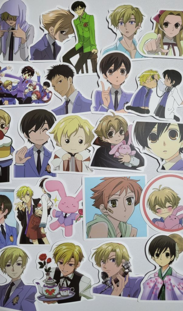 오란고교컬러스티커 호스트부 애니인컷 타마키 하루히 카오--1