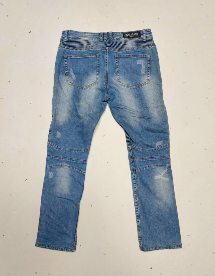 발망 남성청바지32 바이커 바지/스판 이미지