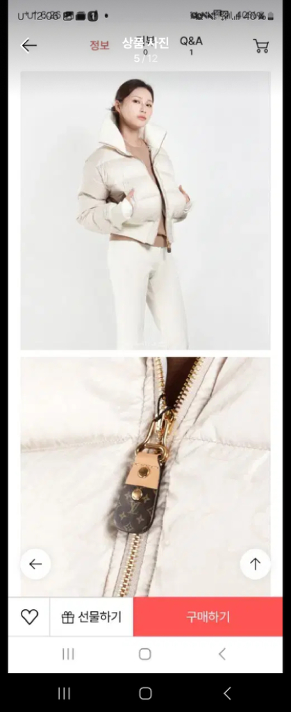 루이비통 모노그램패딩--3