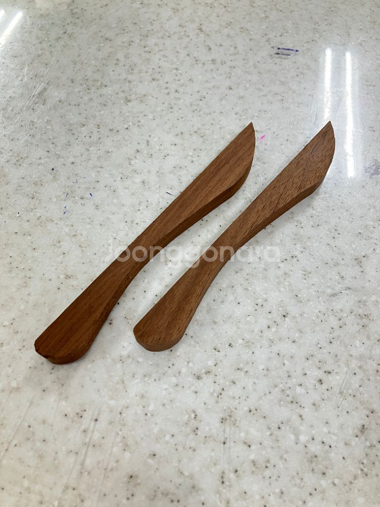 새상품 커플 우드카빙 버터나이프 제작키트 세트--8