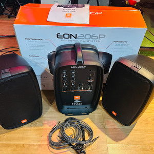 JBL EON 206p 버스킹 앰프 (풀박)