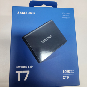 [정품 미개봉]SAMSUNG T7 외장 SSD 2TB